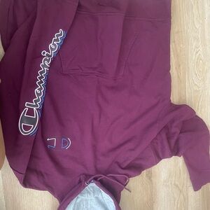 Champion Maroon Athletic Hoodie
